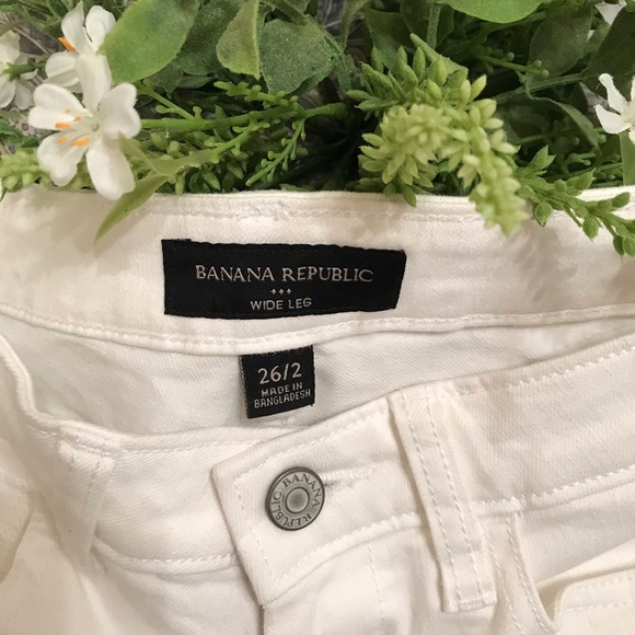 Banana Republic Pants - Banana Republic White Denim Pants Size 26/2